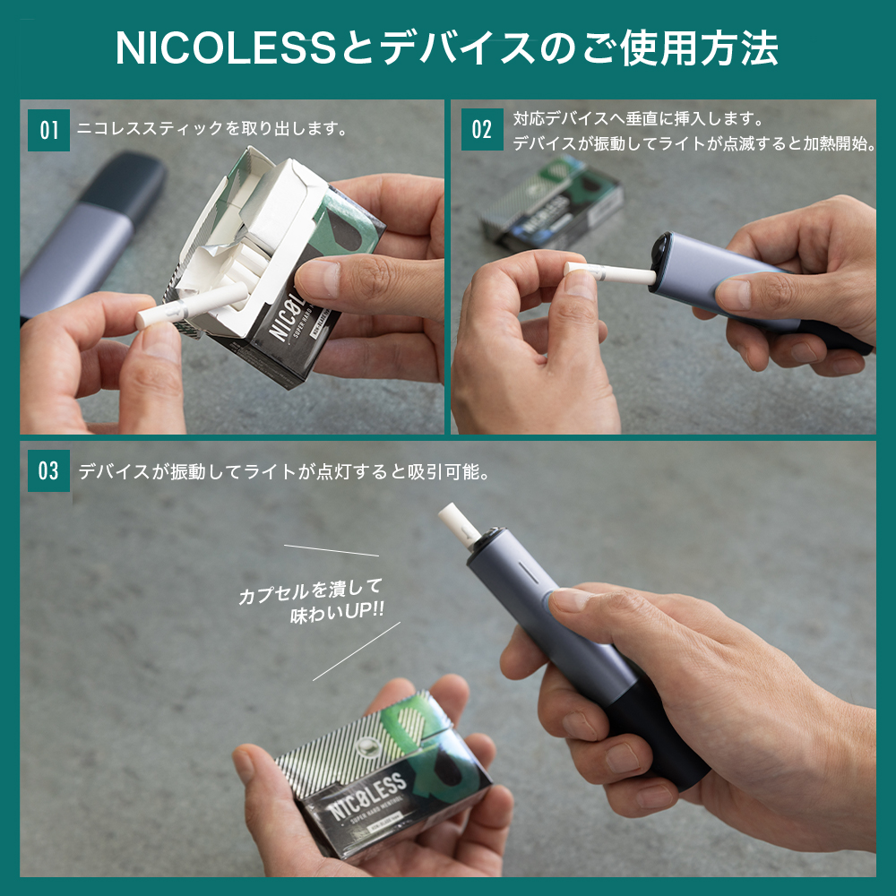 NICOLESSとデバイスのご使用方法